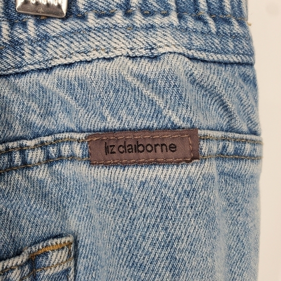 Liz Claiborne Jeans Womens 22 Petite Relaxed Fit Straight Blue Denim Pants - Picture 9 of 9